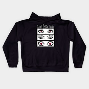 Wake Up! - Anime Goth Eyes Gift Kids Hoodie